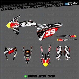 ADHESIVOS Y PEGATINAS DE VINILO KTM ENDURO Y CROSS Rt001-04