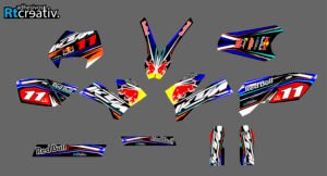 ADHESIVOS Y PEGATINAS DE VINILO KTM ENDURO Y CROSS Rt001-06