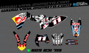 ADHESIVOS Y PEGATINAS DE VINILO KTM ENDURO Y CROSS Rt005-01