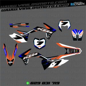 ADHESIVOS Y PEGATINAS DE VINILO KTM ENDURO Y CROSS Rt006-01