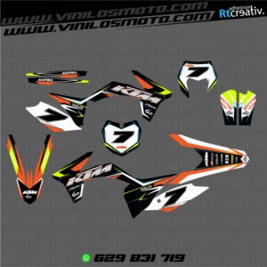 ADHESIVOS Y PEGATINAS DE VINILO KTM ENDURO Y CROSS Rt006-02