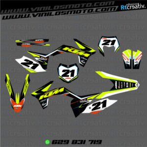 ADHESIVOS Y PEGATINAS DE VINILO KTM ENDURO Y CROSS Rt006-03