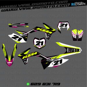 ADHESIVOS Y PEGATINAS DE VINILO KTM ENDURO Y CROSS Rt006-05