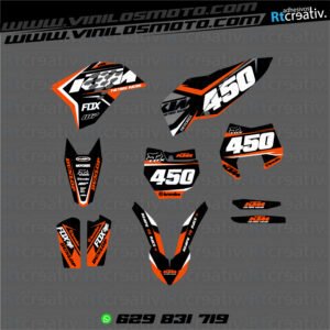 ADHESIVOS Y PEGATINAS DE VINILO KTM ENDURO Y CROSS Rt007-01