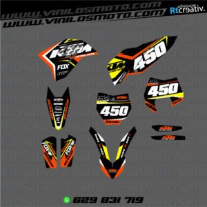 ADHESIVOS Y PEGATINAS DE VINILO KTM ENDURO Y CROSS Rt007-02