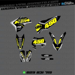 ADHESIVOS Y PEGATINAS DE VINILO KTM ENDURO Y CROSS Rt007-06