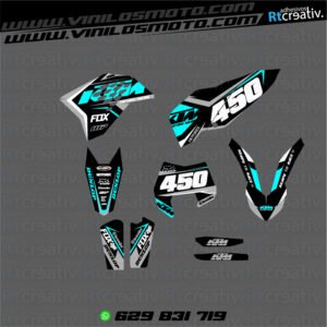 ADHESIVOS Y PEGATINAS DE VINILO KTM ENDURO Y CROSS Rt007-07