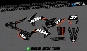 ADHESIVOS Y PEGATINAS DE VINILO KTM ENDURO Y CROSS Rt010-01
