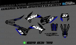 ADHESIVOS Y PEGATINAS DE VINILO KTM ENDURO Y CROSS Rt010-02