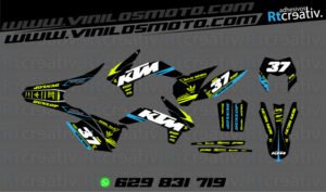 ADHESIVOS Y PEGATINAS DE VINILO KTM ENDURO Y CROSS Rt010-04