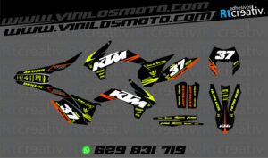 ADHESIVOS Y PEGATINAS DE VINILO KTM ENDURO Y CROSS Rt010-05