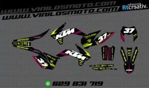 ADHESIVOS Y PEGATINAS DE VINILO KTM ENDURO Y CROSS Rt010-07