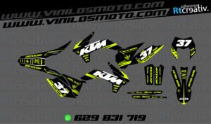 ADHESIVOS Y PEGATINAS DE VINILO KTM ENDURO Y CROSS Rt010-08
