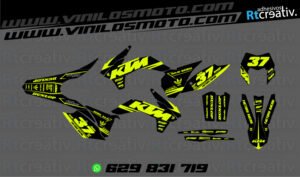 ADHESIVOS Y PEGATINAS DE VINILO KTM ENDURO Y CROSS Rt010-09