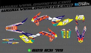 ADHESIVOS Y PEGATINAS DE VINILO KTM ENDURO Y CROSS Rt012-01