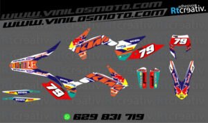 ADHESIVOS Y PEGATINAS DE VINILO KTM ENDURO Y CROSS Rt012-02