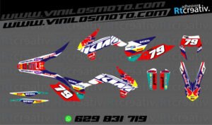 ADHESIVOS Y PEGATINAS DE VINILO KTM ENDURO Y CROSS Rt012-03