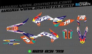 ADHESIVOS Y PEGATINAS DE VINILO KTM ENDURO Y CROSS Rt012-06
