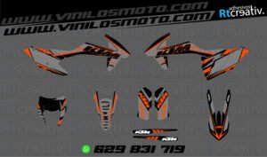 ADHESIVOS Y PEGATINAS DE VINILO KTM ENDURO Y CROSS Rt013-1