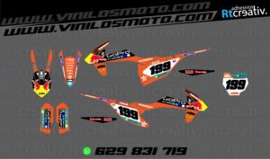 ADHESIVOS Y PEGATINAS DE VINILO KTM ENDURO Y CROSS Rt014-2