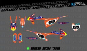ADHESIVOS Y PEGATINAS DE VINILO KTM ENDURO Y CROSS Rt014-4