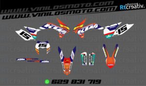 ADHESIVOS Y PEGATINAS DE VINILO KTM ENDURO Y CROSS Rt015-1