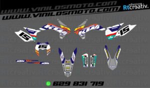 ADHESIVOS Y PEGATINAS DE VINILO KTM ENDURO Y CROSS Rt015-2