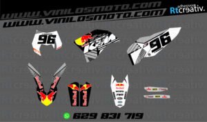 ADHESIVOS Y PEGATINAS DE VINILO KTM ENDURO Y CROSS Rt017-03
