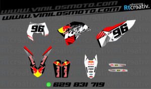 ADHESIVOS Y PEGATINAS DE VINILO KTM ENDURO Y CROSS Rt017-04