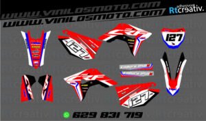 ADHESIVOS Y PEGATINAS DE VINILO HONDA ENDURO Y CROSS Rt002-01