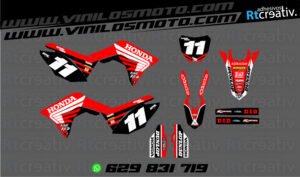 ADHESIVOS Y PEGATINAS DE VINILO HONDA ENDURO Y CROSS Rt005-01