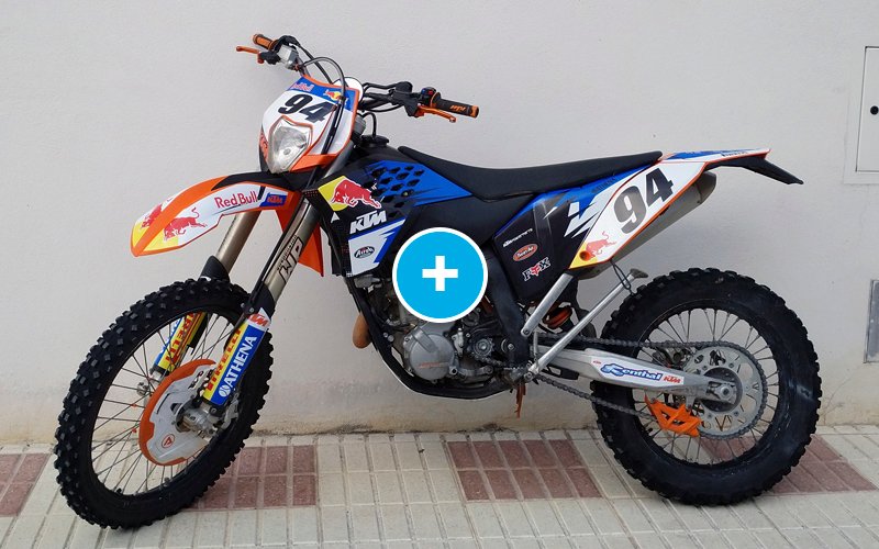 ADHESIVOS Y PEGATINAS DE VINILO KTM ENDURO Y CROSS Rt004