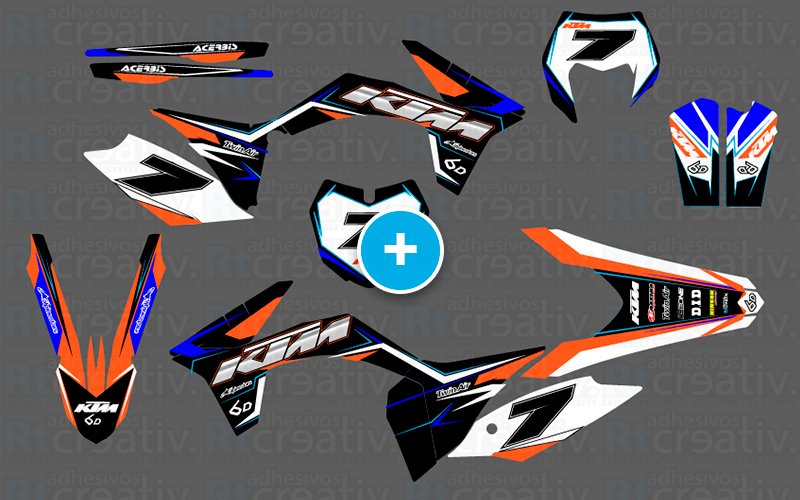 ADHESIVOS Y PEGATINAS DE VINILO KTM ENDURO Y CROSS Rt006