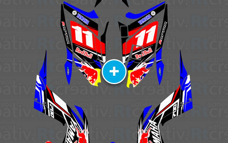 ADHESIVOS Y PEGATINAS DE VINILO PARA YAMAHA RAPTOR 700 Rt003