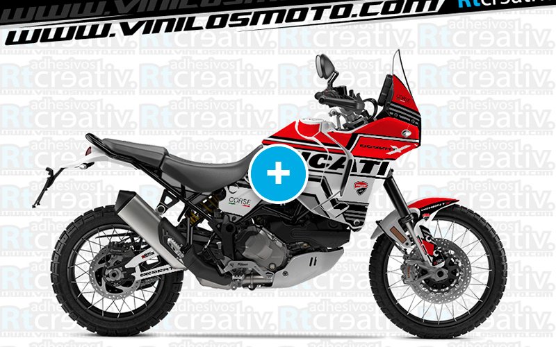 ADHESIVOS Y PEGATINAS DE VINILO DUCATI DESERTX Rt003