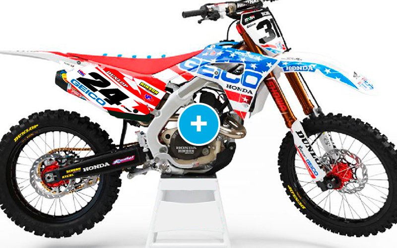 ADHESIVOS Y PEGATINAS DE VINILO HONDA ENDURO Y CROSS Rt004