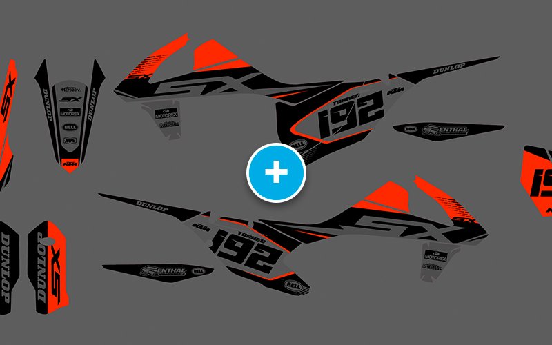 ADHESIVOS Y PEGATINAS DE VINILO KTM ENDURO Y CROSS Rt009