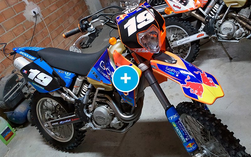 ADHESIVOS Y PEGATINAS DE VINILO KTM ENDURO Y CROSS Rt011