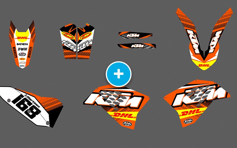 ADHESIVOS Y PEGATINAS DE VINILO KTM ENDURO Y CROSS Rt016