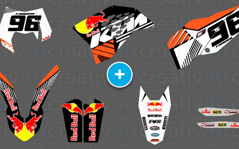 ADHESIVOS Y PEGATINAS DE VINILO KTM ENDURO Y CROSS Rt017