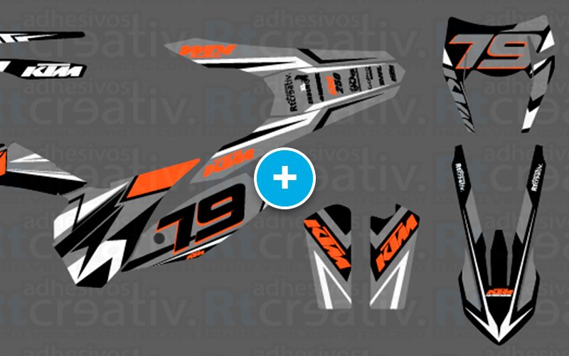 ADHESIVOS Y PEGATINAS DE VINILO KTM ENDURO Y CROSS Rt018
