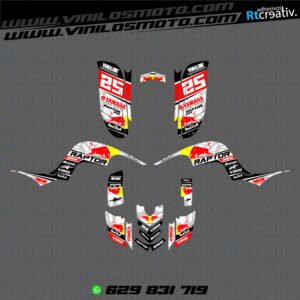 ADHESIVOS Y PEGATINAS DE VINILO PARA YAMAHA RAPTOR 660 Rt004-12