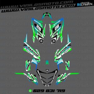 ADHESIVOS Y PEGATINAS DE VINILO PARA YAMAHA RAPTOR 700 Rt004-02