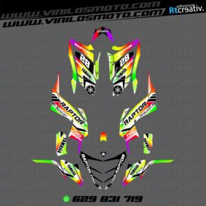 ADHESIVOS Y PEGATINAS DE VINILO PARA YAMAHA RAPTOR 700 Rt004-03
