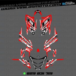 ADHESIVOS Y PEGATINAS DE VINILO PARA YAMAHA RAPTOR 700 Rt004-07
