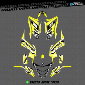 ADHESIVOS Y PEGATINAS DE VINILO PARA YAMAHA RAPTOR 700 Rt004-08