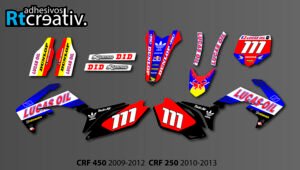 ADHESIVOS Y PEGATINAS DE VINILO HONDA ENDURO Y CROSS Rt001-02