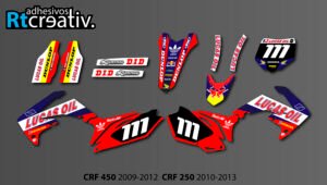 ADHESIVOS Y PEGATINAS DE VINILO HONDA ENDURO Y CROSS Rt001-03