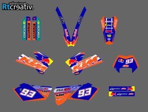 ADHESIVOS Y PEGATINAS DE VINILO KTM ENDURO Y CROSS Rt002-01