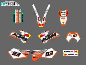 ADHESIVOS Y PEGATINAS DE VINILO KTM ENDURO Y CROSS Rt002-02